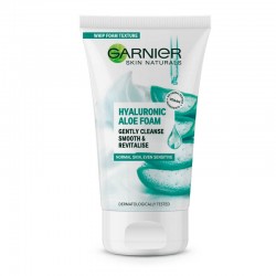 Garnier Skin Naturals Hyaluronic Aloe Gently Cleanse Smooth And Revitalise Foam 150ml